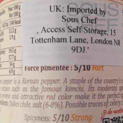 Terre Exotique Herbs & Spices|Ingredients Brands^Gochugaru Chile, 70g