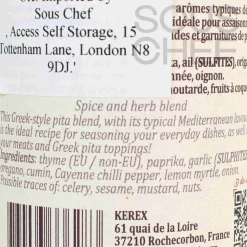 Terre Exotique Greek Ingredients|Herbs & Spices^Greek Pita Blend, 30g