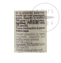 Terre Exotique Ingredients Brands|French Ingredients^Pistachio Paste, 100g