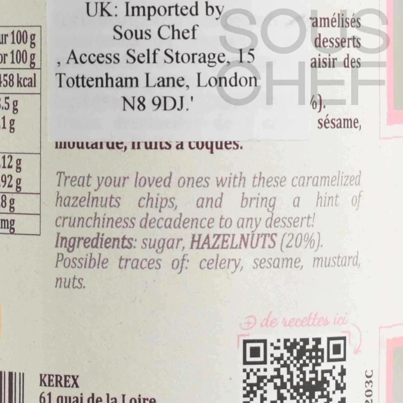 Terre Exotique Ingredients Brands|French Ingredients^Praline, 220g