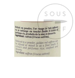 Terre Exotique Ingredients Brands|Middle Eastern Ingredients^Saffron Powder, 0.5g