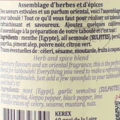 Terre Exotique Ingredients Brands|Herbs & Spices^Tabbouleh Spice Blend, 20g