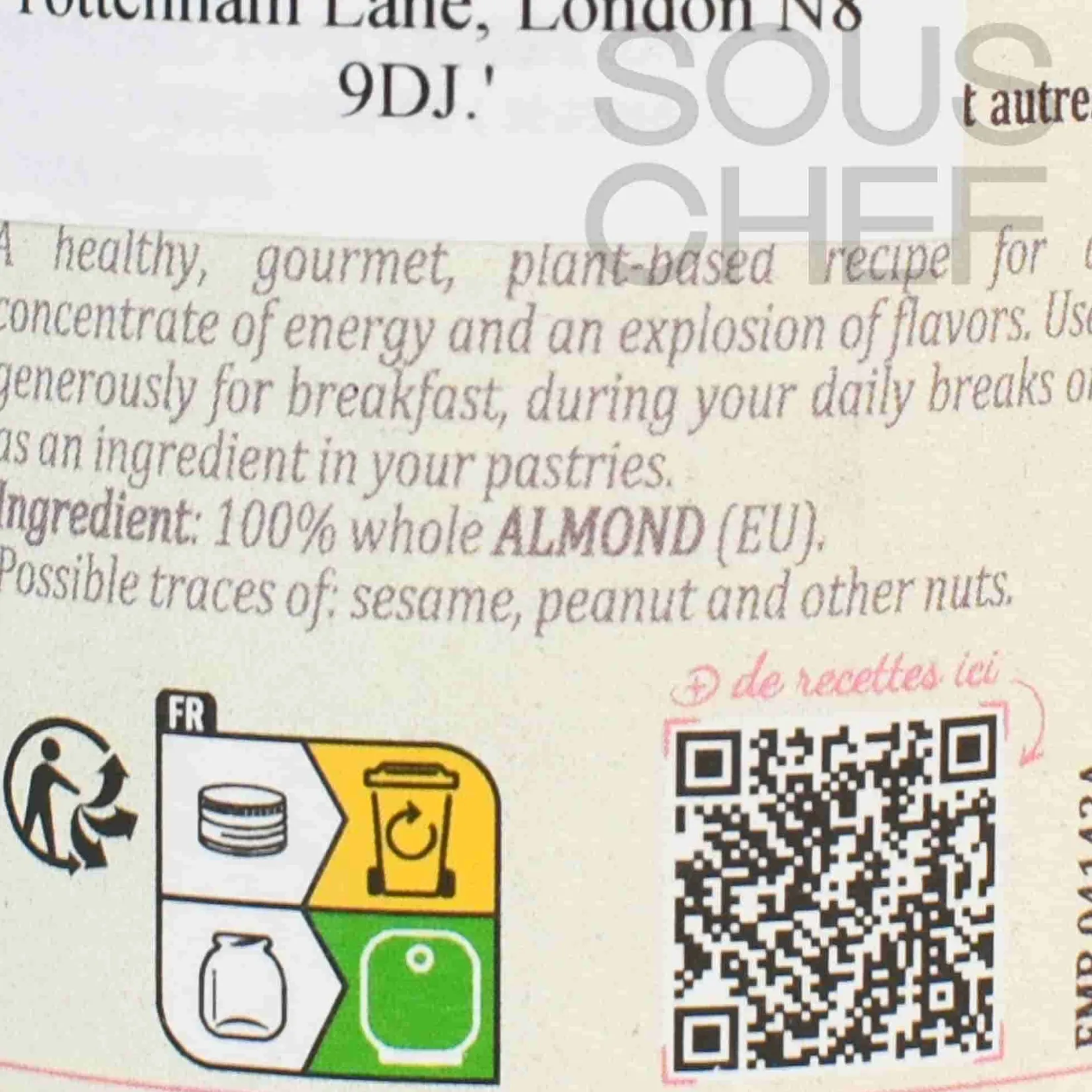 Terre Exotique Ingredients Brands|French Ingredients^Whole Almond Paste, 300g