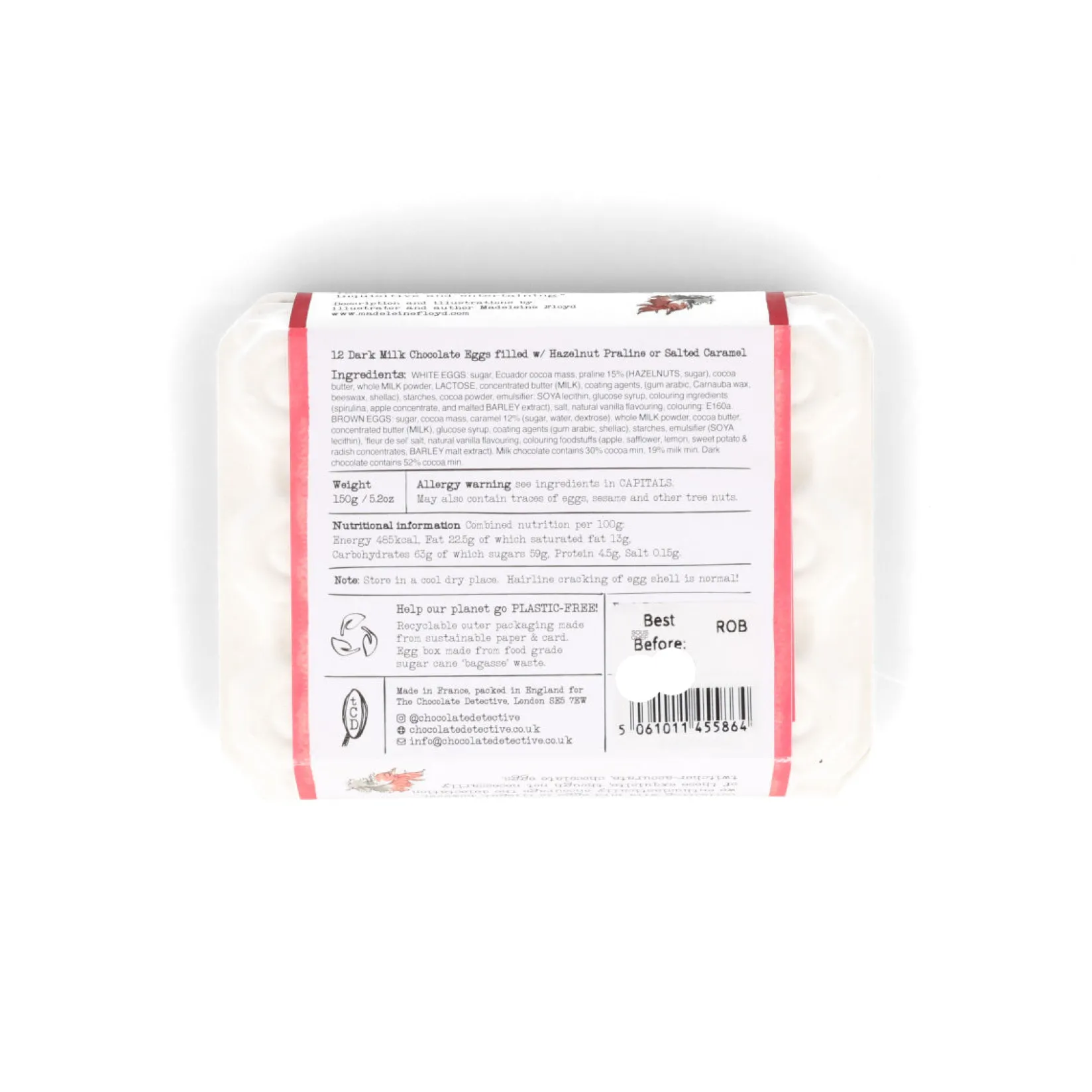 Chocolate Detective Ingredients Brands|Chocolate & Sweets^The 12 Robin Chocolate Eggs, 150g