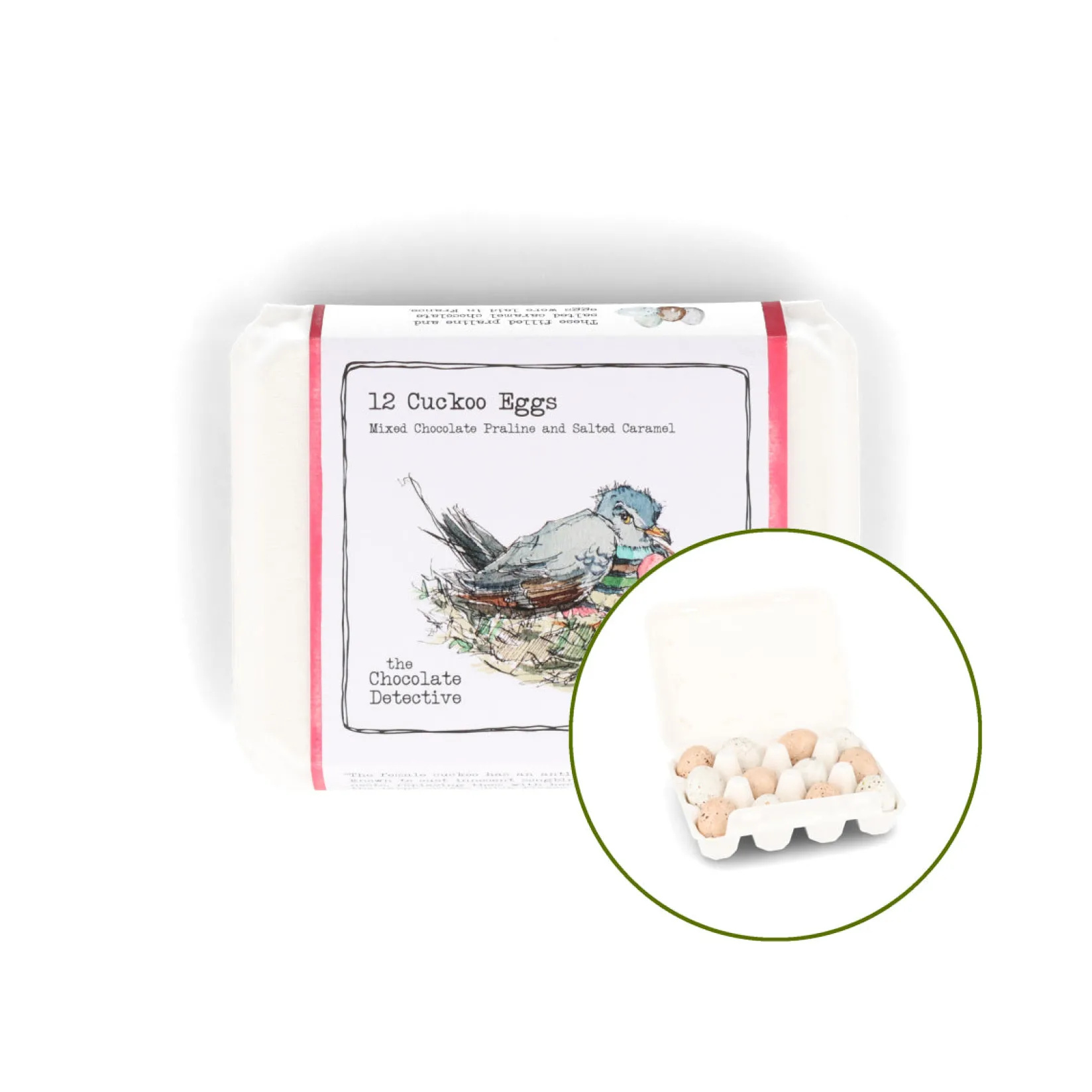 Chocolate Detective Ingredients Brands|Chocolate & Sweets^The 12 Cuckoo Chocolate Eggs, 150g