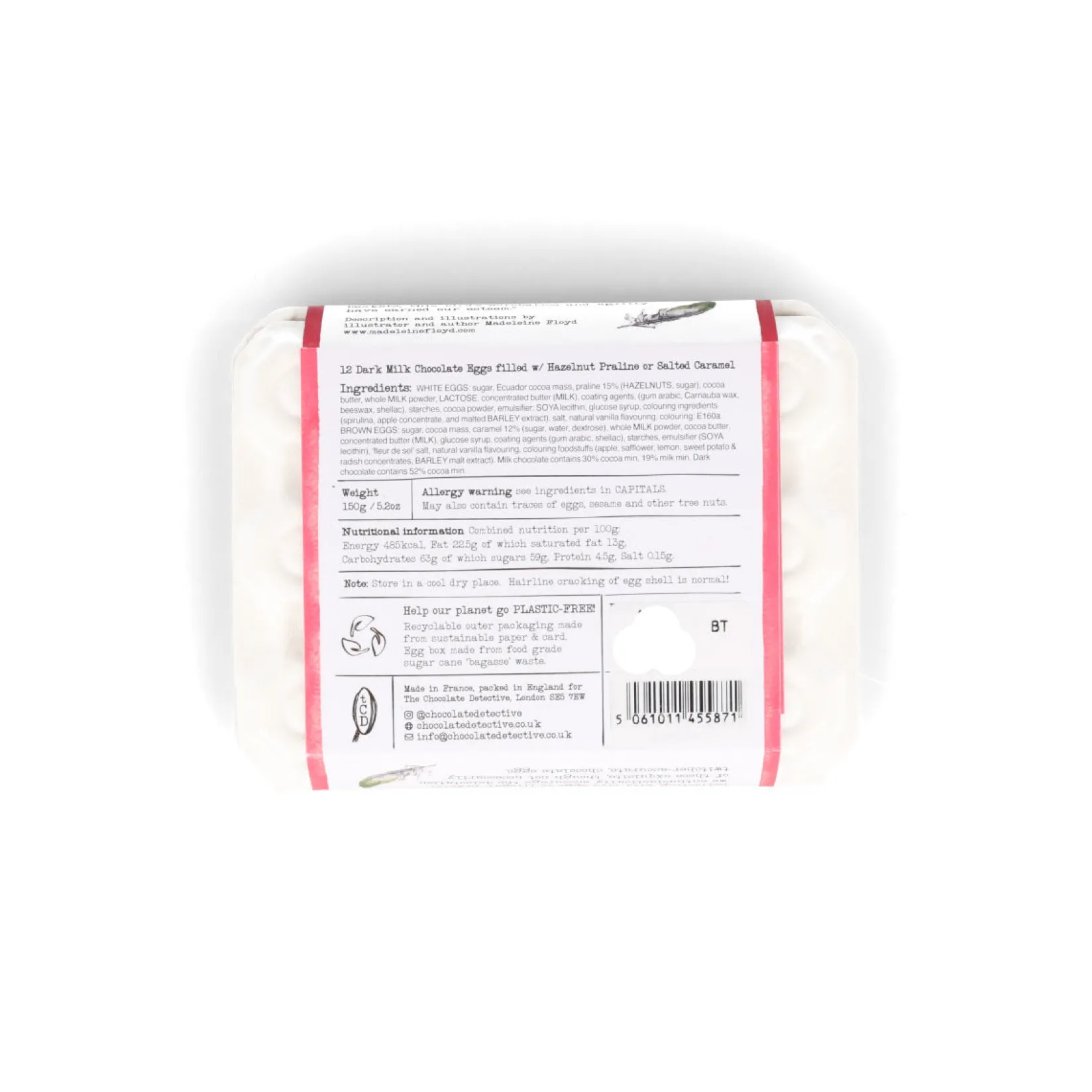 Chocolate Detective Ingredients Brands|Chocolate & Sweets^The 12 Blue Tit Chocolate Eggs, 150g