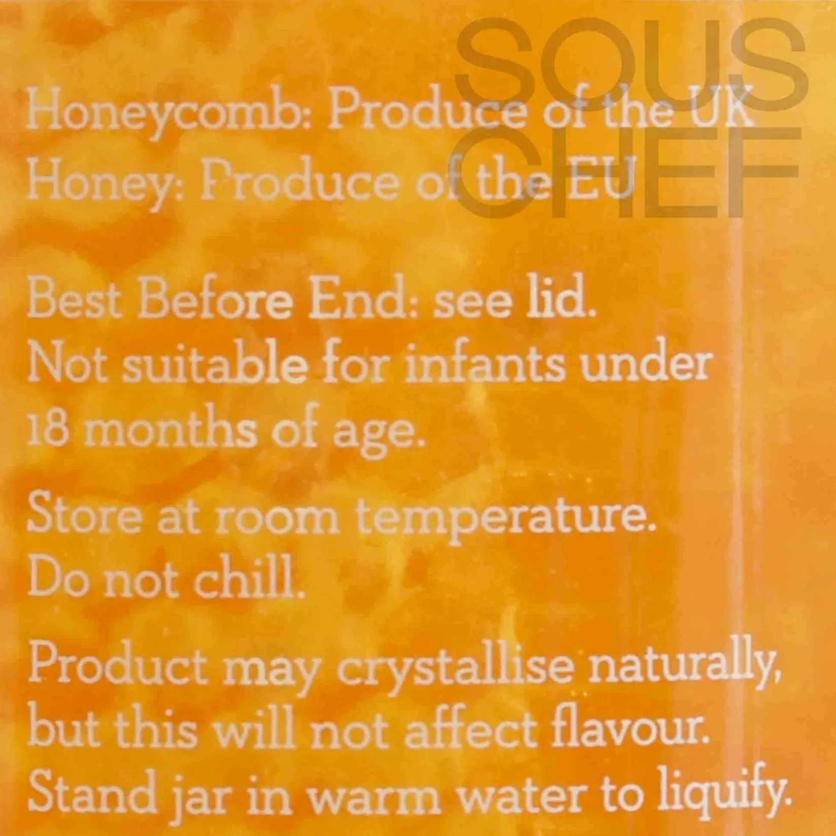 The London Honey Co Ingredients Brands|Jam, Honey & Spreads^British Honeycomb Chunk in Pure Honey, 350g
