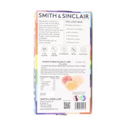 Smith & Sinclair Ingredients Brands|Chocolate & Sweets^The Love Box 5V Alcoholic Cocktail Jelly Sweets, 140g