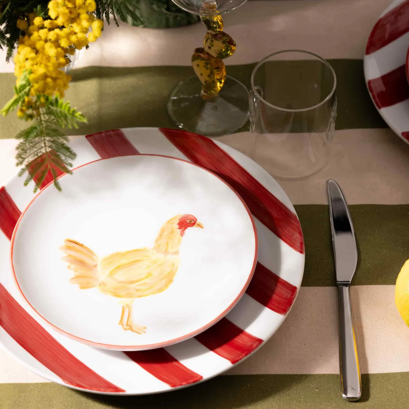 The Platera Plates|Crockery & Dinnerware^Menchu Chicken Porcelain Side Plate, 21cm