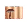 The Platera Tableware Brands^Striped Shiitake Mushroom Cotton Placemat
