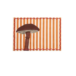 The Platera Tableware Brands^Striped Shiitake Mushroom Cotton Placemat