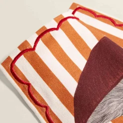 The Platera Tableware Brands^Striped Shiitake Mushroom Cotton Placemat