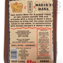 Thiccc Sauce Ingredients Brands|Sauces & Condiments^Bourbon BBQ Sriracha, 200ml
