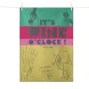 Tissage Moutet Kitchen Textiles & Clothing^Wine O'Clock French Jacquard Tea Towel
