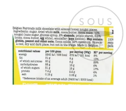 Tony's Chocolonely Ingredients Brands|Chocolate & Sweets^Milk Chocolate with Almond, Honey & Nougat, 180g