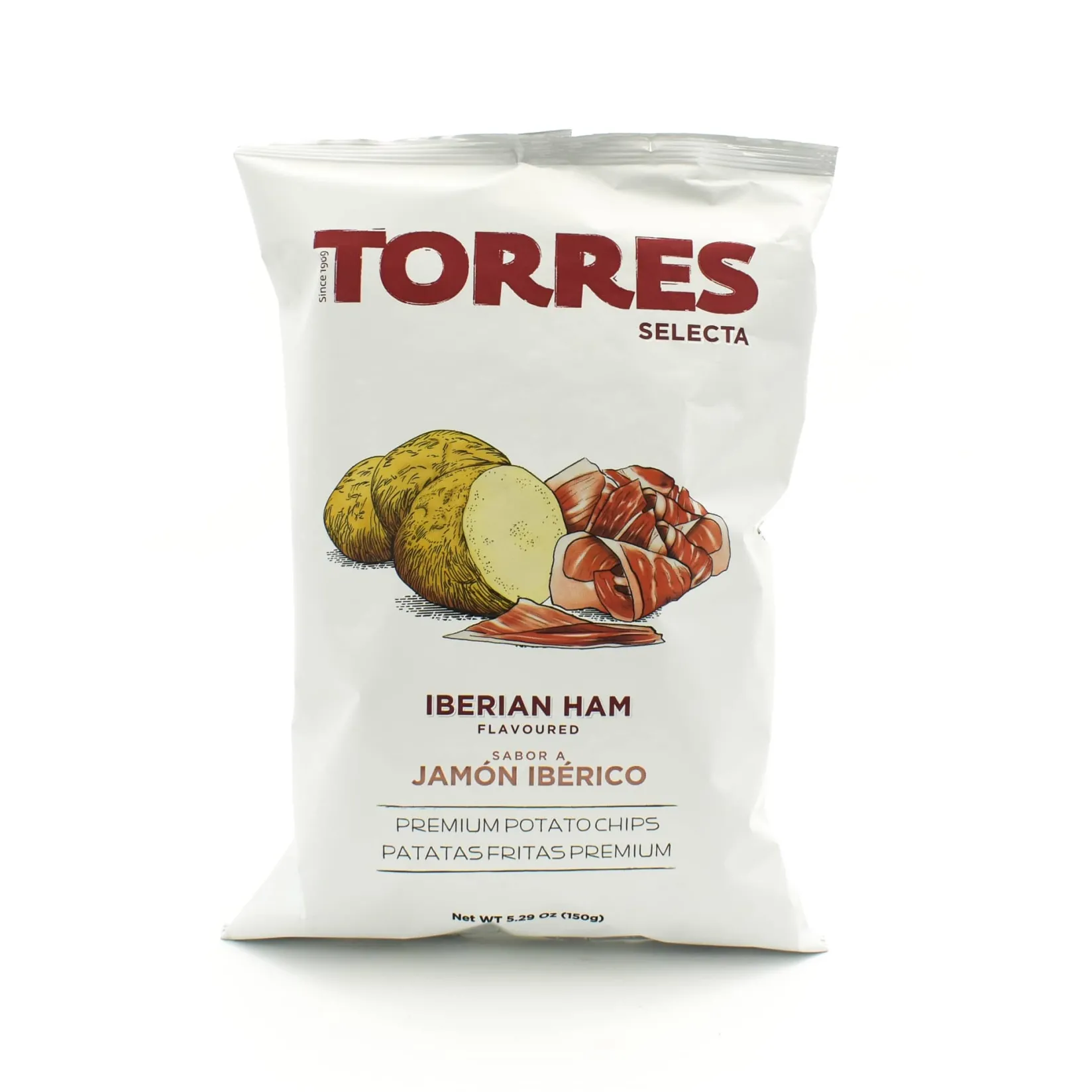 Torres Spanish Ingredients|Snacks^Iberico Ham Flavour Crisps, 150g