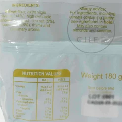 Delicioso Ingredients Brands|Spanish Ingredients^Tortas de Aceite Olive Oil Biscuits with Sea Salt and Rosemary, 180g