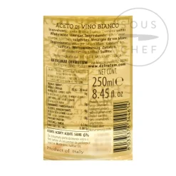Defrutum Ingredients Brands|Italian Ingredients^Trebbiano White Wine Vinegar, 250ml
