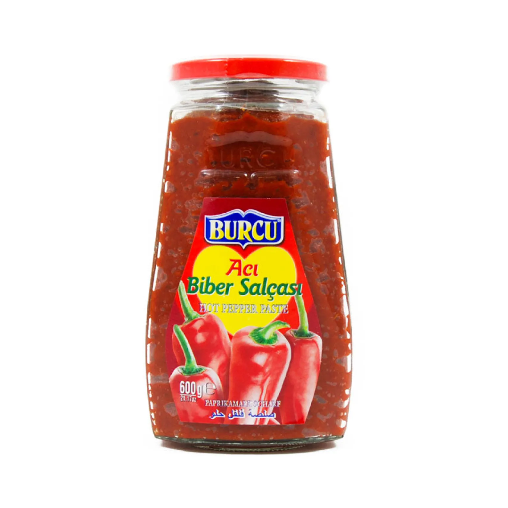 Burcu Middle Eastern Ingredients|Sauces & Condiments^Turkish Hot Pepper Paste - Biber Salcasi, 600g