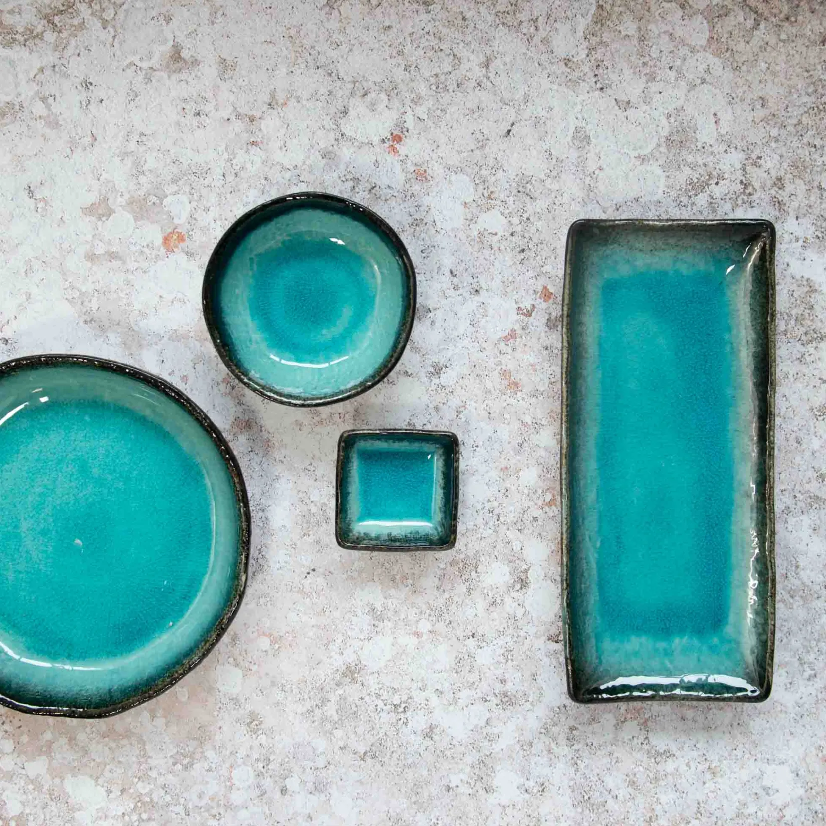 Kiji Stoneware & Ceramics Tableware Brands|Japanese Ingredients^Turquoise Glaze Bowl, 12cm dia x 4cm high