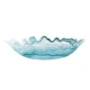 Turkish Tableware Tableware Brands|Crockery & Dinnerware^Turquoise Marble Glass Serving Bowl, 40x30cm
