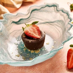 Turkish Tableware Tableware Brands|Crockery & Dinnerware^Turquoise Marble Glass Serving Bowl, 40x30cm