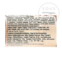 Toho Japanese Ingredients|Sauces & Condiments^Ume Roasted Sesame Seeds, 80g