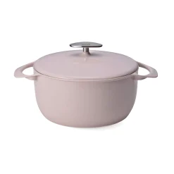 Unilloy Japanese Ingredients|Pots & Pans^Sakura Pink Japanese Lightweight Cast Iron Dutch Oven, 22cm