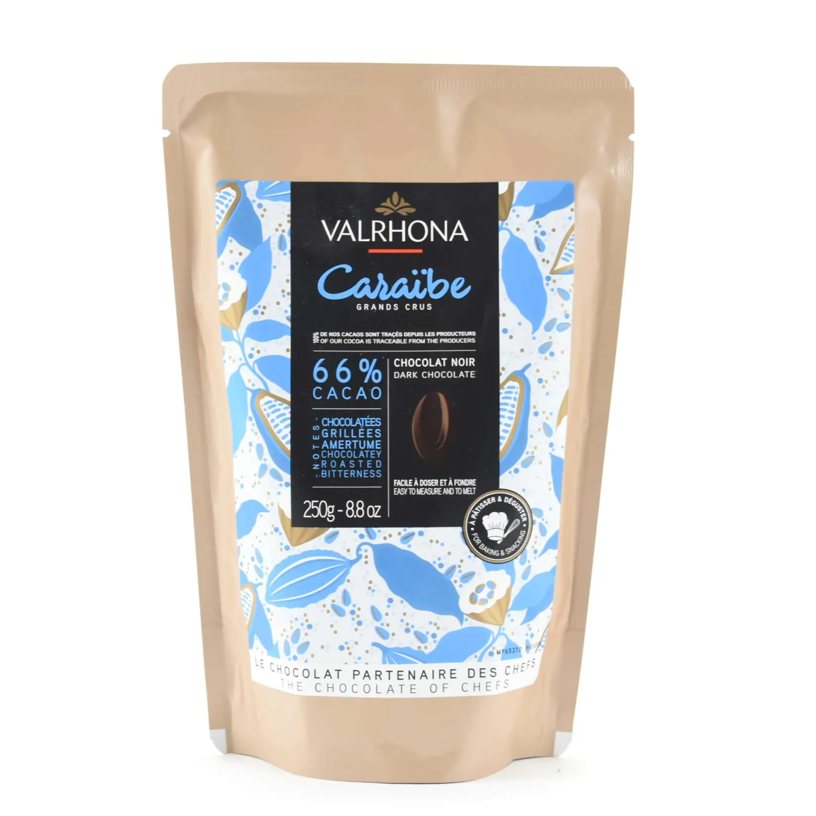 Valrhona French Ingredients|Chocolate & Sweets^Caraibe 66% Dark Chocolate Chips