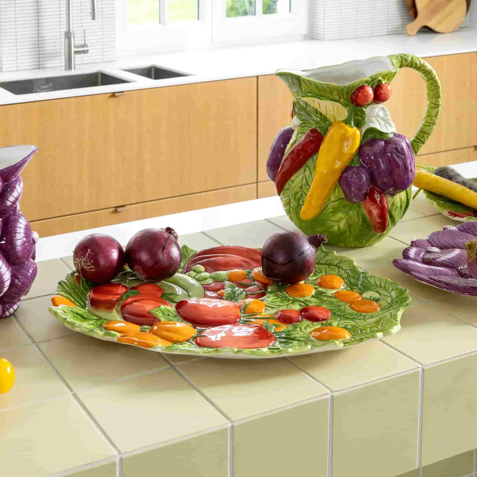 &Klevering Tableware Brands^Vegetable Ceramic Platter, 37.5cm