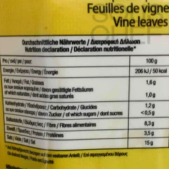 Zanae Vegetables|Ingredients Brands^Vine Leaves in Brine, 420g