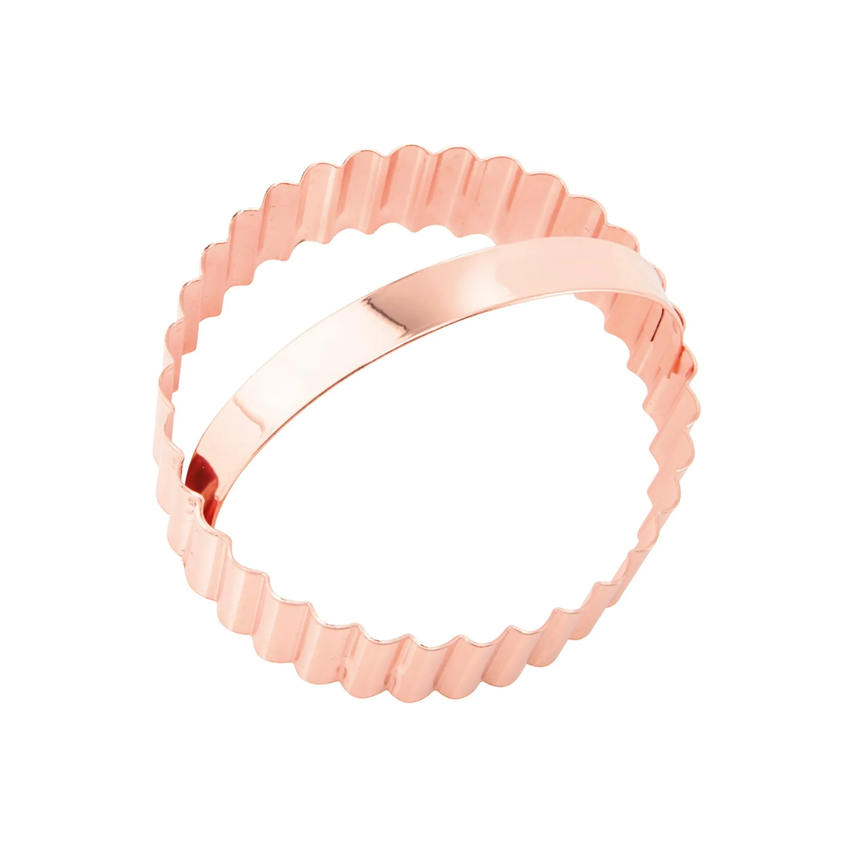 Eddingtons Baking Supplies & Equipment^Vintage Style Copper Fluted Round Cookie Cutter with Handle