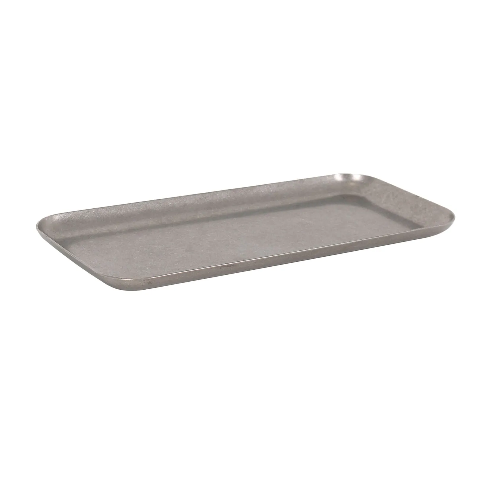 Vintage Tableware Brands^Style Stainless Steel Rectangular Serving Tray, 19.5x8.5cm