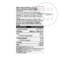 Want Want Ingredients Brands|Korean Ingredients^Shelly Senbei Rice Crackers, 150g