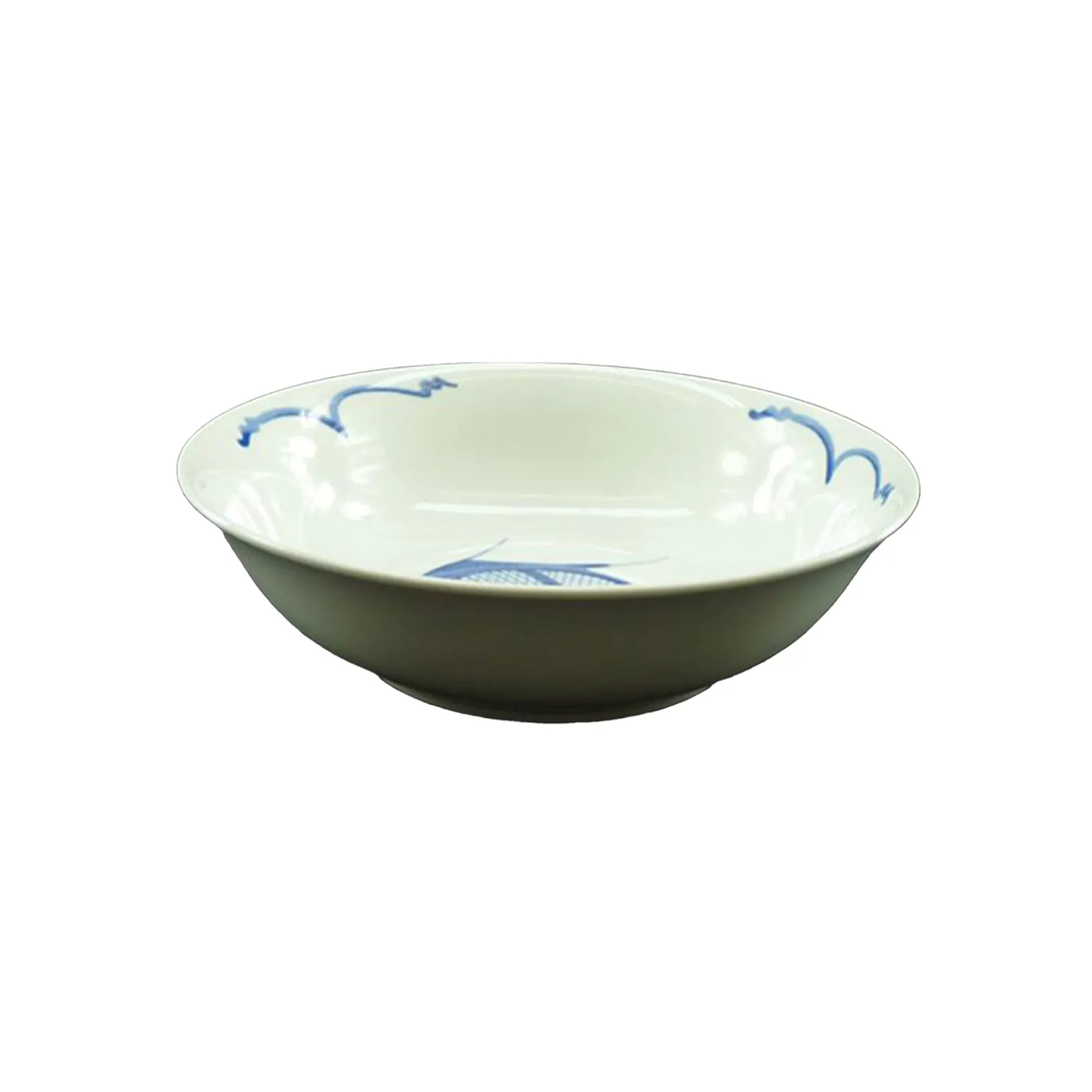 Chinese Tableware Chinese Ingredients|Crockery & Dinnerware^White & Blue Carp Soup Bowl