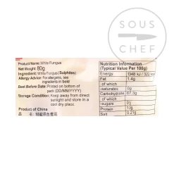 Guangdong Chinese Ingredients|Vegetables^White Fungus, 80g