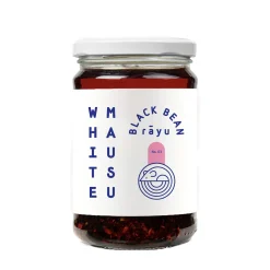 White Mausu Japanese Ingredients|Chinese Ingredients^Black Bean Rayu, 240g