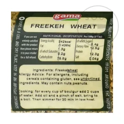 Gama Middle Eastern Ingredients|Ingredients Brands^Whole Freekeh, 1kg