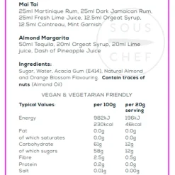 William Fox Ingredients Brands|Made In The Uk^Premium Orgeat Syrup, 750ml