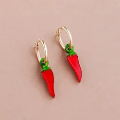 Wolf & Moon Tableware Brands^Chilli Pepper Hoop Earrings