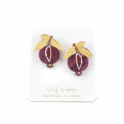 Wolf & Moon Tableware Brands^Mini Pomegranate Stud Earrings