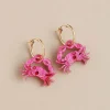 Wolf & Moon Tableware Brands^Pink Crab Hoop Earrings