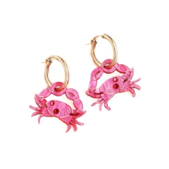 Wolf & Moon Tableware Brands^Pink Crab Hoop Earrings