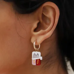 Wolf & Moon Tableware Brands^Tin of Sardines Hoop Earrings