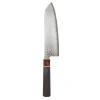 Suncraft Kitchen Knives^Yasuo Black Santoku Knife, 16.7cm
