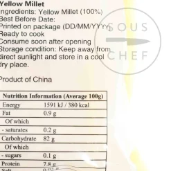 Honor Ingredients Brands|Chinese Ingredients^Yellow Millet, 454g