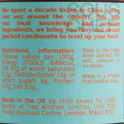 Yep Kitchen Chinese Ingredients|Sauces & Condiments^Sichuan Chilli Crisp Oil, 160g