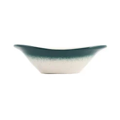 El Boyali Seramikler Tableware Brands|Crockery & Dinnerware^Yesil Ve Beyaz Boyali Oval Bowl, 16cm