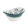 El Boyali Seramikler Tableware Brands|Crockery & Dinnerware^Yesil Ve Beyaz Boyali Oval Bowl, 10.5cm
