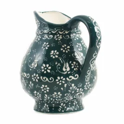 El Boyali Seramikler Tableware Brands|Jugs & Bottles^Yesil Ve Beyaz Boyali Round Jug, 2 Litre